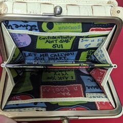 アナスイ   編み込みレザー  がま口財布　の画像