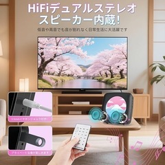 新品　CDプレーヤー　Bluetooth 充電式　リモコン付の画像