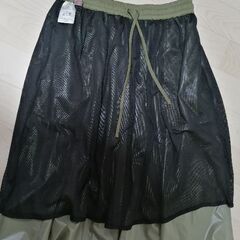 グリーン系　ワークマン　WLR008　 撥水　ライト　スカート　Mサイズの画像