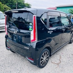 ‼️🅾️ DAIHATSU MOVE CUSTOM X HYPER SA II 黒|H27年車⭕️バックカメラ⭕️ETC⭕️スマートアシストブレーキ⭕️ナビ／テレビ⭕️車検2年間⭕️の画像