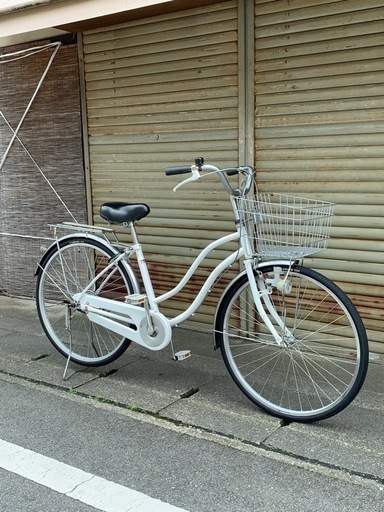 ★受渡し済★26インチママチャリ　白