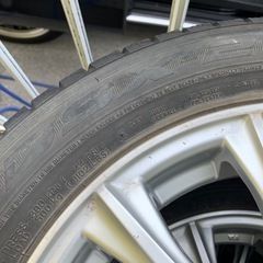 （現状渡し）weds　15インチ　ホイールタイヤ　４本セットの画像