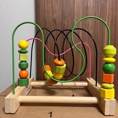 IKEA ルーピング ビーズコースター木製ビーズ遊び 知育玩具 ...