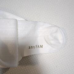 【新品・未使用品】【19〜21cm】anyFAM 白タイツの画像