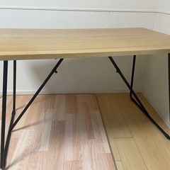 無印良品　木製折りたたみテーブル　オーク材突板　幅１２０ｃｍ