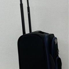 【中古品】コンパクト キャリーケース 旅行 バック キャリーバッグ キャスター付き ブラックの画像