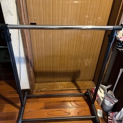 ハンガーラック　シングル黒
