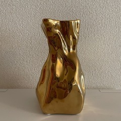花瓶　フラワーベース　ゴールド
