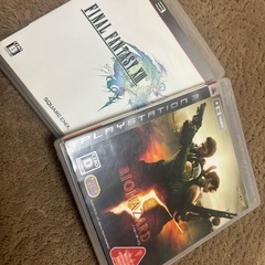 ps3ゲームカセット。バイオハザード5ファイナルファンタジーXIII