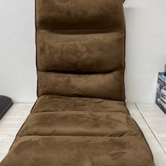 【中古品】14段階ギア 極厚 座椅子 ハイバック コンパクト 折...