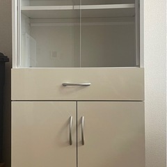 
食器棚　ホワイト　一人暮らし 