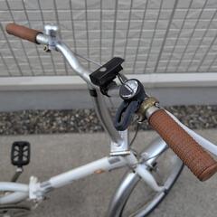 (応談中)【20インチ自転車】折畳み ホワイト 3段変速の画像