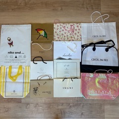 【美品】ブランド多数不織布バッグ　紙袋　ショッパー　40点以上まとめ売りの画像