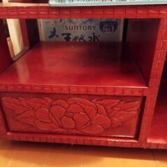日光彫★ 木彫り 民芸品 ポット台 アンティーク（決まりました）の画像