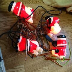 【はしごサンタ　梯子　サンタクロース　電飾　クリスマス　ジャンク...