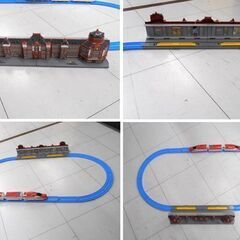 タカラトミー プラレール まとめ売り 東京駅丸の内駅舎 S-14E6系 新幹線こまち S-51スピードジェット クロスライナー 中古 苫小牧西店の画像