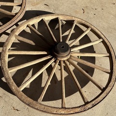 大八車の車輪2点セット