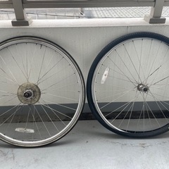 FUJI 完成車外し　700C完組ホイール　前後セット