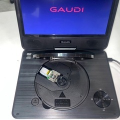 GAUDI 9インチ 9型 ポータブルDVDプレーヤーGPD09B1BK リモコン付き 稼働確認済 中古 ③の画像