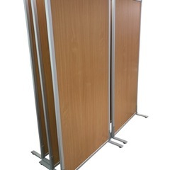 NO.2418【在庫6】パーテーション シンプル アジャスター付き 幅80cm 衝立 自立 ミーティングスペース オフィス 家具 中古の画像
