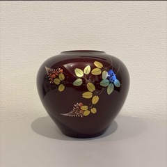 玉虫塗　花瓶　六寸花瓶