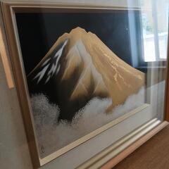 【取引先決まりました】冨田立山★金富士・漆絵の画像
