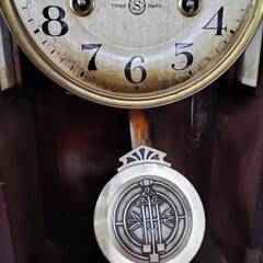 ○精工舎 セイコウシャ セイコー SEIKOSHA 掛け時計 筋ガラス 梟