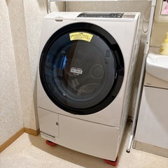 ⑰　【 日立 HITACHI 】左開き スリム ななめドラム式洗...