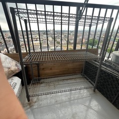 IKEA 棚　屋外使用の画像