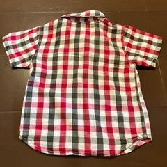 チェック柄シャツ 95cmの画像
