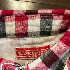 チェック柄シャツ 95cmの画像