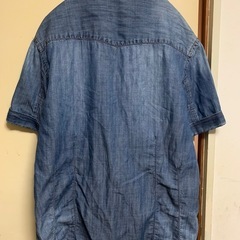 ★ PPFM デニム シャツ 逆開 両開きファスナー ワイヤー襟 ★の画像