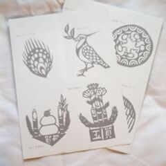 切り絵工房　(切り絵の型紙🦃鳥シリーズ)　ペーパークラフト　趣味の画像