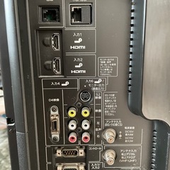 SHARP 液晶テレビ　電源ケーブルリモコン付きの画像