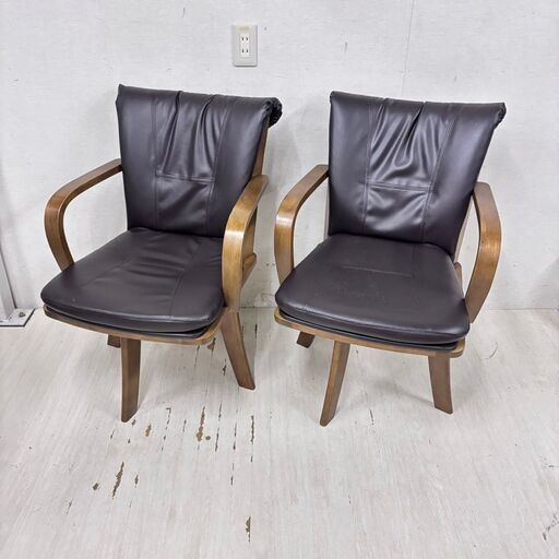 23972  4人掛けダイニングテーブル　回転椅子2脚　ベンチセット　天然木 SAKAI KOUGEI   ◆大阪市内・東大阪市他 6,000円以上ご購入で無料配達いたします！◆ ※高槻・枚方方面◆西宮・尼崎方面◆生駒方面　それぞれ条件付き無料配送あり！