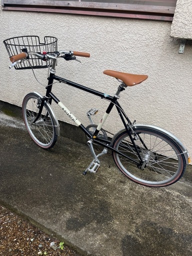 【当店限定販売】 ミニベロ Bianchi Merlo 前カゴ付き 小径自転車 自転車本体