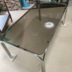 昭和レトロ　ガラステーブル