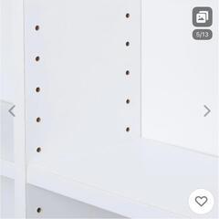 家具　収納　本棚　上置き棚　突っ張り　光沢仕様の画像