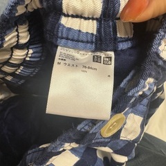 チェックハーフパンツの画像