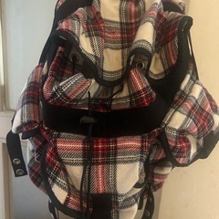 チェックリュックの画像