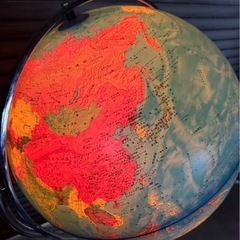 地球儀 インテリア 地勢図 球径50cm ジーオ50 ライト付き キャスター付き イタリア製の画像