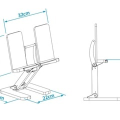 木製タブレット・ブックスタンド
の画像