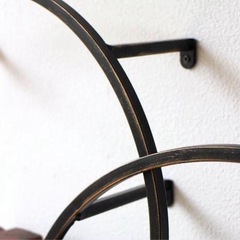 ウォールシェルフ ブラック調 北欧の画像