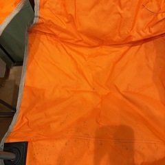 【2脚セット】アウトドアチェア（折りたたみ式）※日除け傘付き・カビ有りありの画像