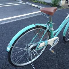中古自転車３５６２　２７インチ　６段ギヤ　LEDオートライトの画像