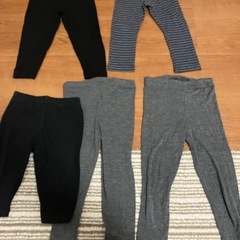 ベビー90センチ⭐︎夏用薄着レギンス5枚