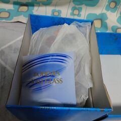 新品未使用【チェコ製／ボヘミアガラス】ドット模様／ハンドメイド／ハンドペインティングの画像