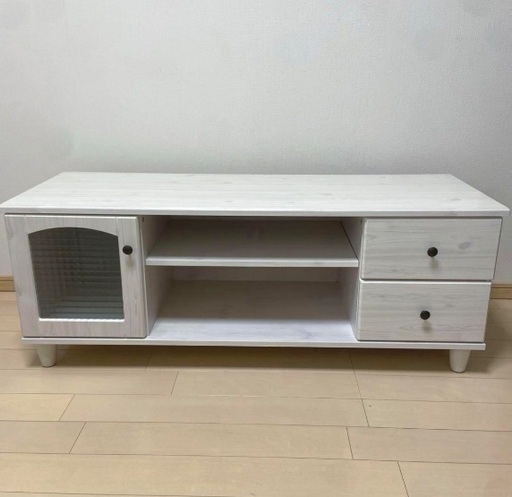 美品 ニトリ テレビ台 収納付き （TVボード フローリオ47） (J