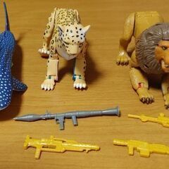アニバトロン(ライオン、ヒョウ、ジンベイザメ)