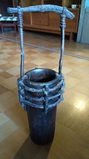 大型投入れ花器 (わかさぎ) 茅野のインテリア雑貨/小物《花瓶